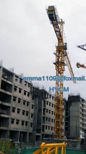 Big 7550 Building Hammerhead Tower Crane With Counterweight Frame