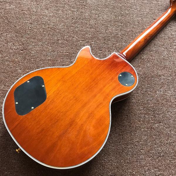 New custom Electric guitar Hot Selling Map transparent brown Custom Electric Guitar 6 Strings Guitars