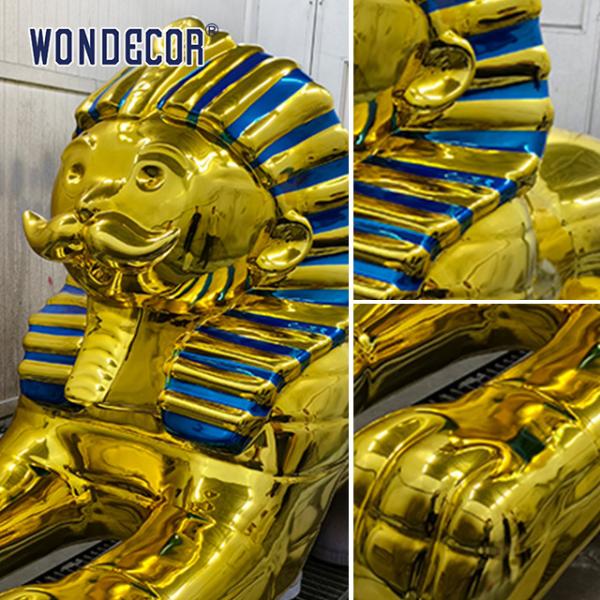 Специализированная горячая продажа большого наружного квадратного камня скульптура из смолы / стекловолокна Gaoshu