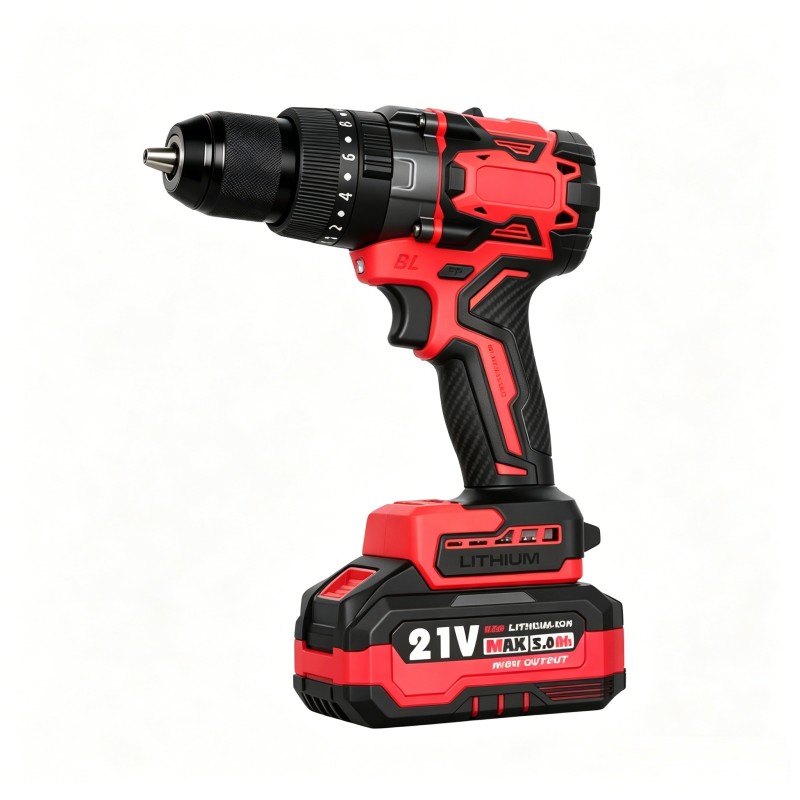 WII-DZ2113 Professional Grade 21V Rechargeable Cordless Drill with High Torque Lithium-Ion Battery 1/2 in Chuck for Construction