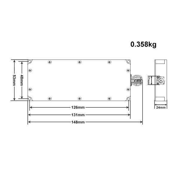 30W 40W 50W Aluminum outshell  wireless radio drone counter frequency drone jamming module