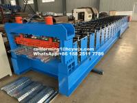 Machine de formage de rouleaux de plancher contrôlée par PLC 400 mm H poutre cadre en acier large 1220 mm
