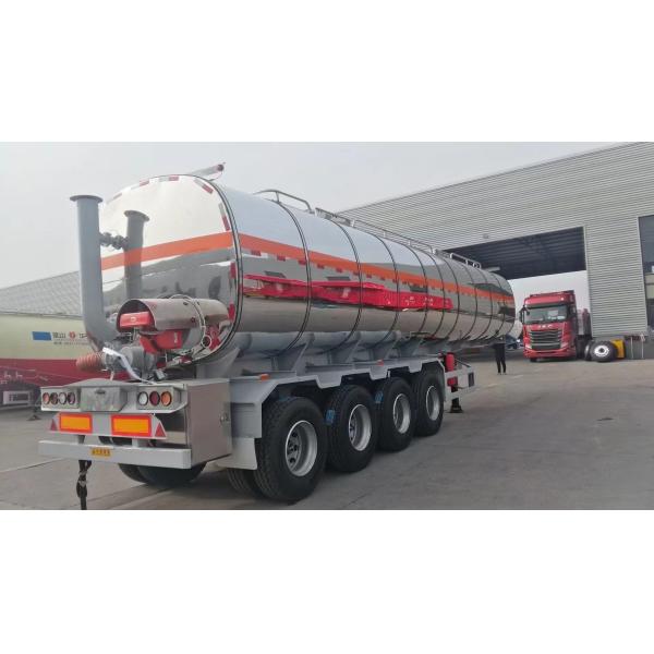 40000L 4 Axle Carbon Steel Bitumen Tanker Semi Trailer