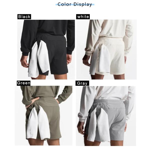 Colorful Drawstring Shorts Men Quick Dry Gym Sport Fitness Jogging Polyester Shorts
