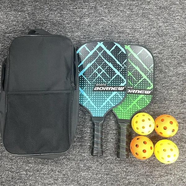 Comfortable Grip Outdoor Pickleball Paddles Lightweight 10mm Thickness