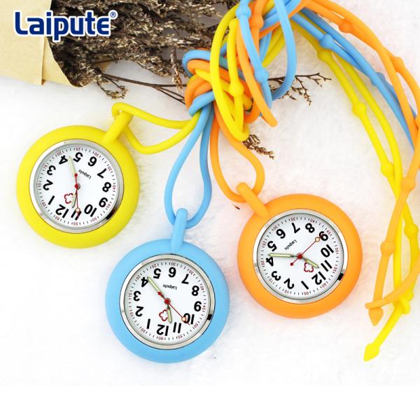 Laipute Nurses Digital Fob Watch Halterneck Silicone Nurse Watch Quartz Movement