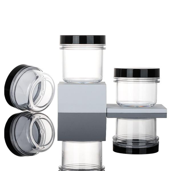 200g Small Plastic Jars With Lids , OEM Empty Face Cream Jars