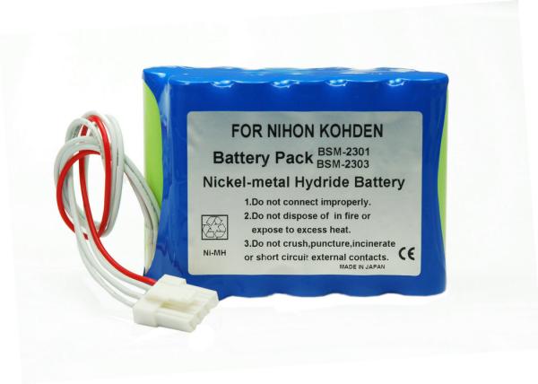 For Nihon Kohden Monitor Battery BSM-2303 BSM-2304 BSM-2353 1.2 Volt Rechargeable Batteries 