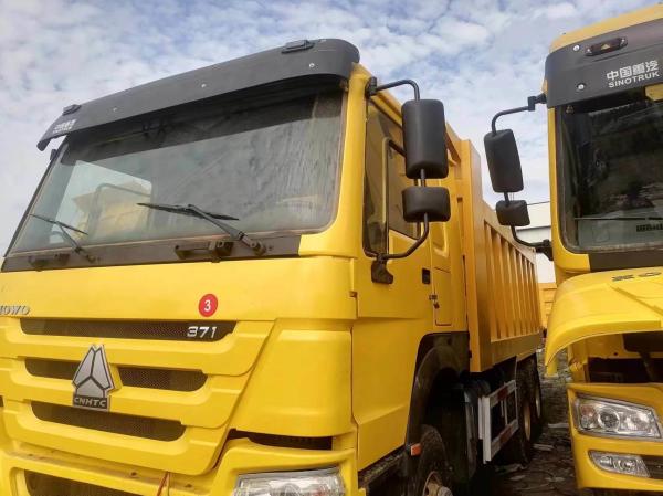 6X4 Tração HOWO Caminhão 371 Tipper Caminhões de descarga usados com capacidade de motor de 6-8L