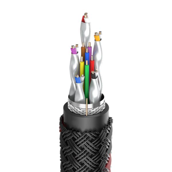 1080P homem do cobre 19pin ao cabo de alta velocidade masculino de HDMI com ethernet