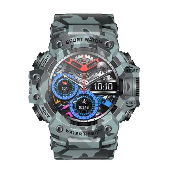 Lightweight Round Shape Smart Watch High Accuracy Water Resistant Fitness Watch