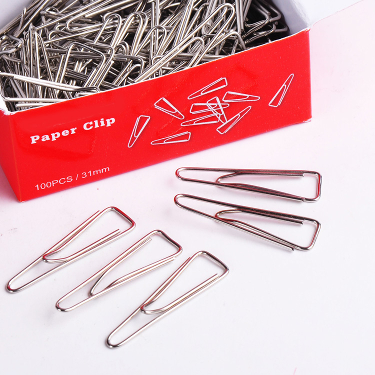Paper clips with 33mm triangle metal paper clips