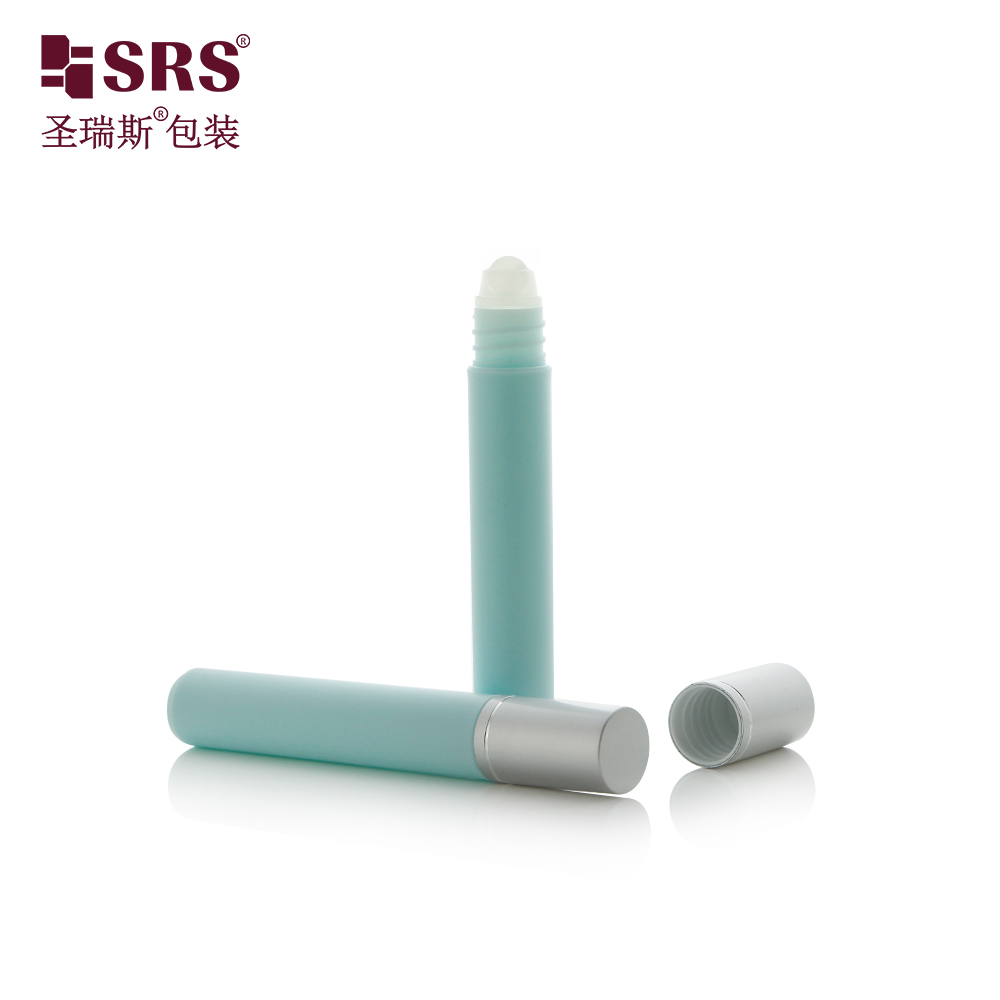 8ml Refillable Plastic Roll‑on Bottle Plastic Roller Ball Aluminum Cap Skincare Perfume Packaging Bottle