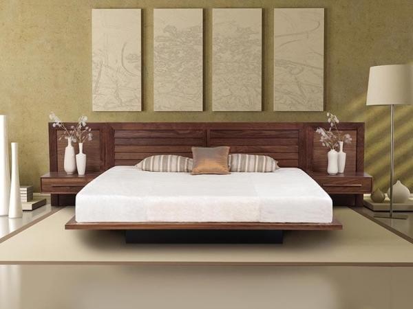 Lit en bois moderne et élégant Meubles d'intérieur commerciaux Facile à installer