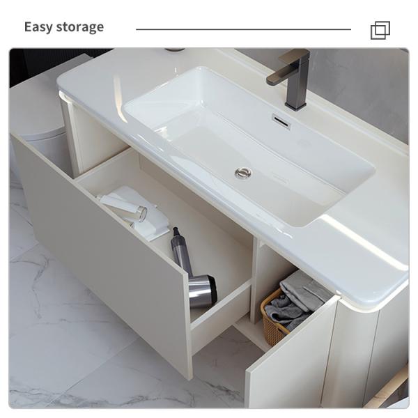 waterproof Slate Bathroom Vanity With Sink And Mirror 42 Inch