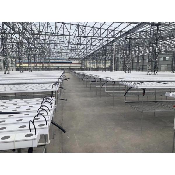 Белая ПВХ гидропоническая система НФТ для массового производства квадратной трубы или 100 * 50 мм круглой трубы