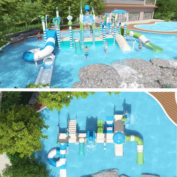 Aqua Park Splash Water Playground Commercial Water Parks Family Fun Kids Water Slide