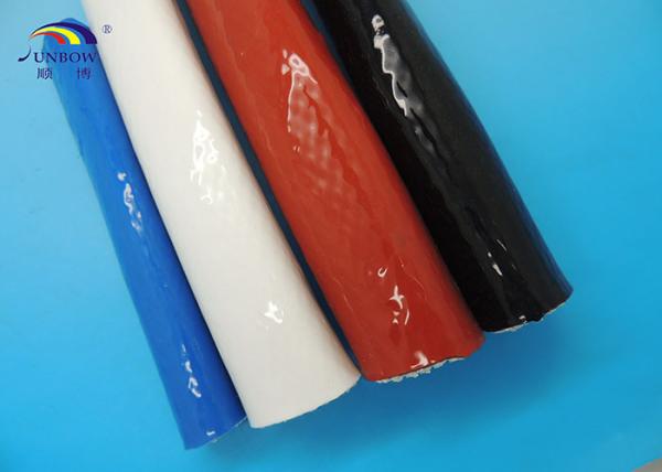 6mm To 130mm Colorful Insulation Braided Silicone Coated Glassfiber Fireproof Sleeve