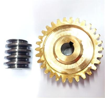 High Precision Worm And Worm Wheel Gear Wear Resistant Cylindrical Shape