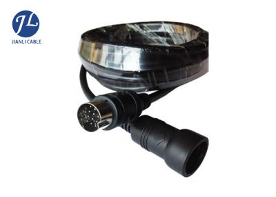 Reverse Monitor Camera 13 Pin Din Cable , 10M Vehicle Monitoring System Wiring