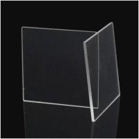 Le côté de plat de quartz fondu d'instrument électronique a poli le plat rectangulaire de quartz fondu