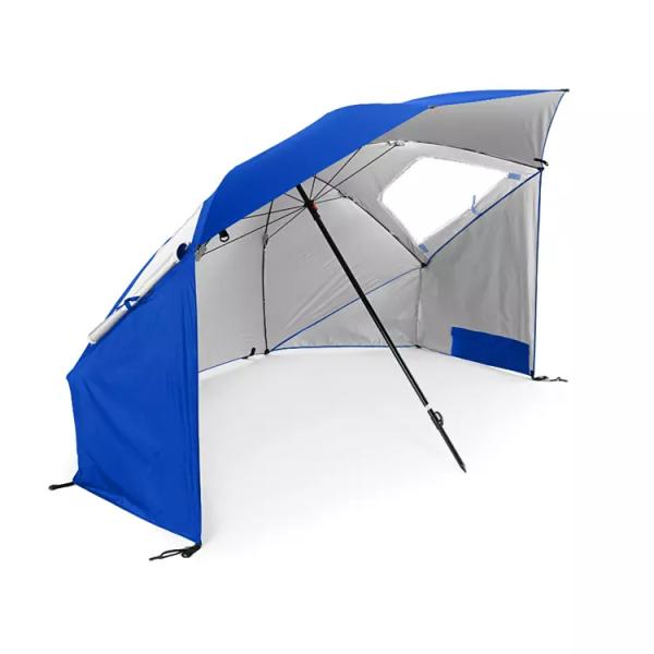 Multifunctional Assembly Tent Beach Umbrella for UV Protection and Windproof Design