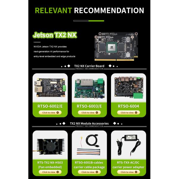 NVIDIA Jetson NANO/Xavier NX/TX2 NX Module Development Carrier Board RTSO-6002E Adapter