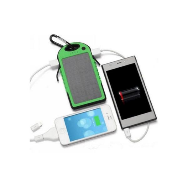 банк силы порта USB 5V 1A солнечный противоударный двойной внешний передвижной