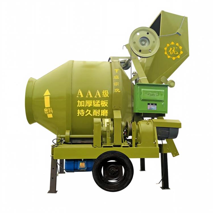 Cement Plant Equipments A2-510 Portable Concrete Mixer Diesel Engine Powered For Remote Mine Construction Sites