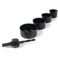 Série de scies à trous en acier au carbone pour le travail du bois 5 pièces 32-54 mm