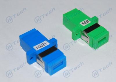 SC 5dB Fixed Fiber Optic Attenuator Green / Blue Color Storage Temperature -40℃ To +85℃