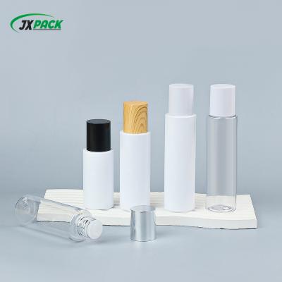 60ml PET Plastic Cosmetic Bottle with Wooden Cap