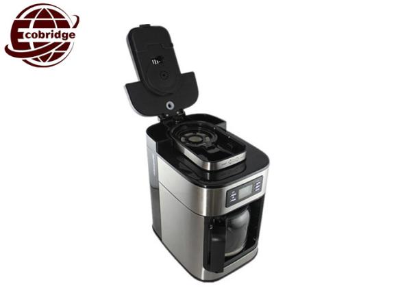 OEM 1.25L Home Coffee Machines Black Silver Grinder 300*200*310mm 220V-240V