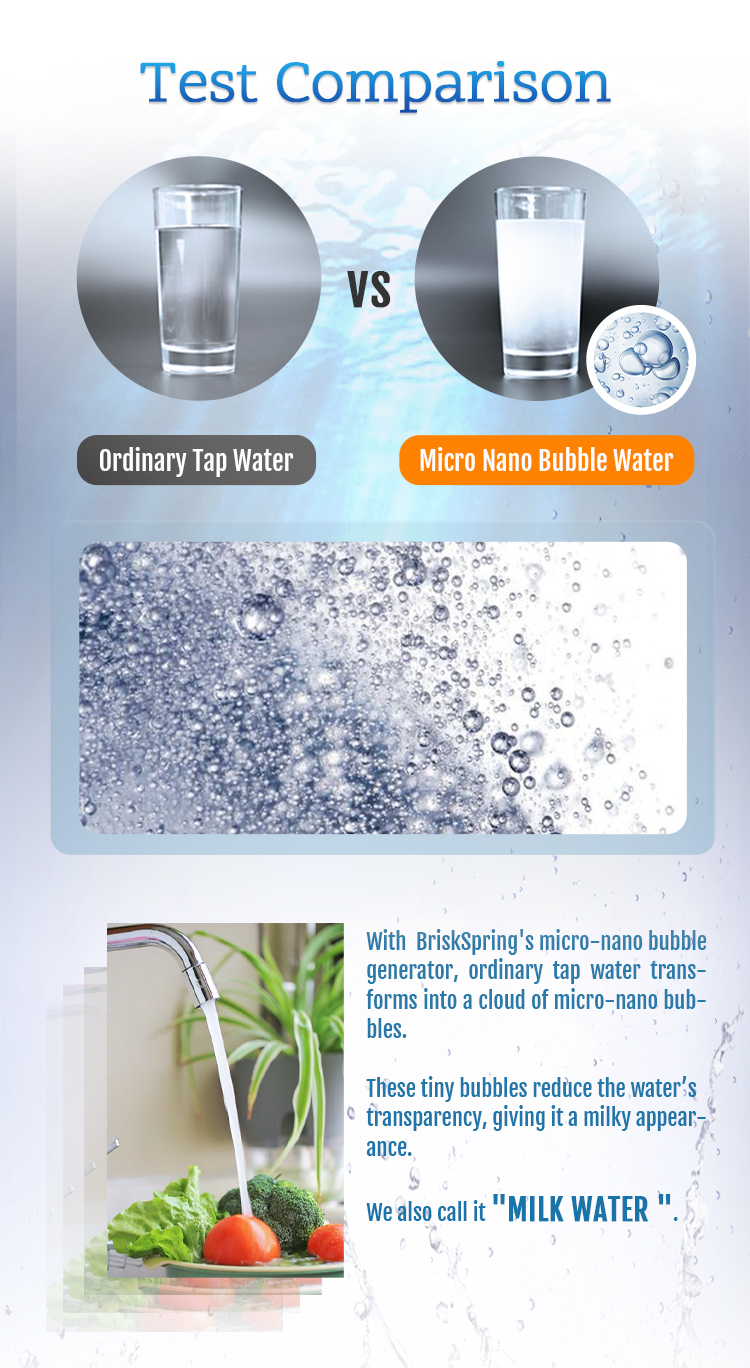 Micro-Nano Bubble Kitchen Faucet Aerator, 360° Rotating H59 Brass Tap Aerator for Deep Cleaning and Efficient Water Flow