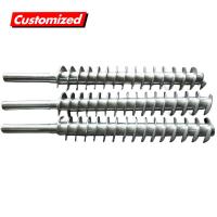 Cuchilla de acero al carbono con tornillo flexible para la fabricación de polvo y gránulos