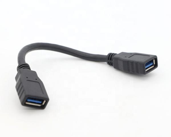 カスタム スーパースピード 低プロファイル USB 3.0 A 女性からUSB 3.0 A 女性 OTG拡張データ充電ケーブル
