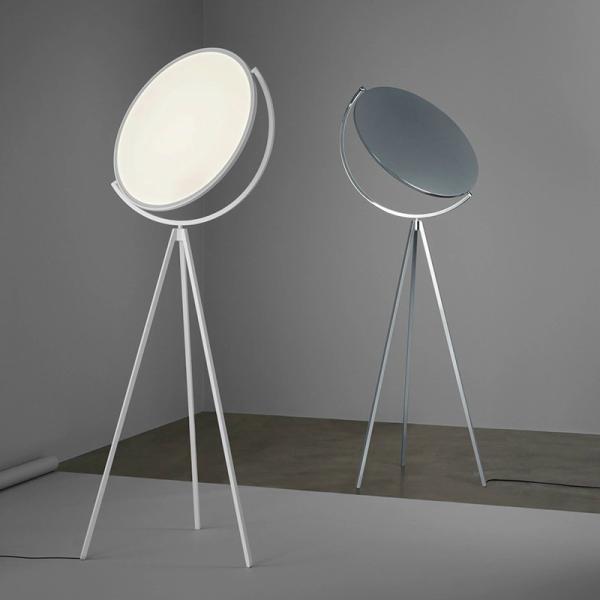 Nordic minimalist white / black Rotatable living room LED floor lamps Living room floor lamp(WH-MFL-43)