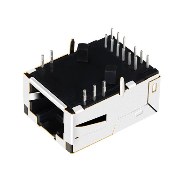 LPJK7036-1A98NL 1000 Base-T 1x1 Port Low Profile RJ45 Connector Tab UP With Leds