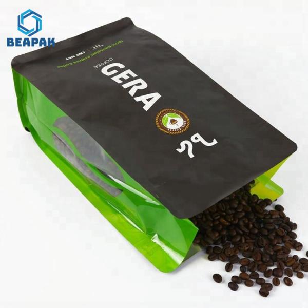 Moisture Proof 1kg Stand Up Zipper Coffee Bean Pouch Bag