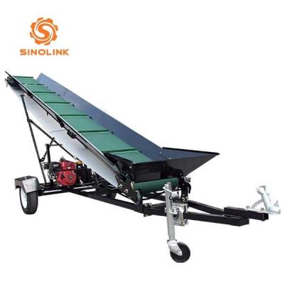 Wooden Conveyor Belt Hydraulic Conveyor System 500mm Width Road Loading
