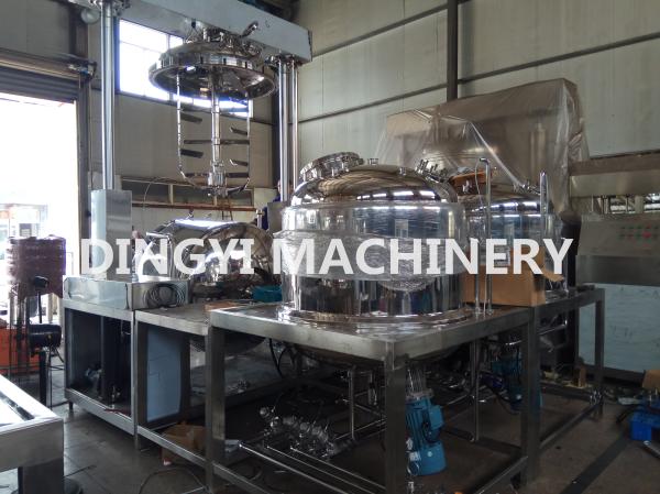 Industrial Cosmetic Equipment Vacuum Planetry Mixer 380V Rotate Speed 3500 R / Min