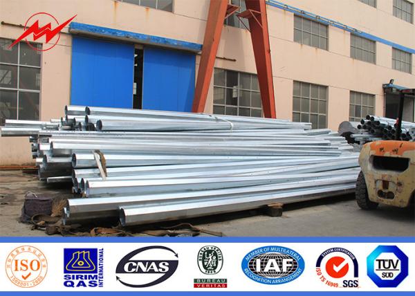 Columniform Metal Electrical Utility Power Poles ASTM A123 1mm To 30mm