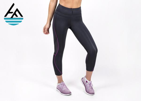 Soft Neoprene Sauna Pants Hot Thermal High Waisted Workout Leggings For Womens