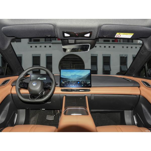160KW Potencia total del motor 2024 Hycan A06 PLUS Versión de lujo eléctrico puro con 520KM de largo alcance y tipo de combustible híbrido