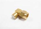 90 Degree Cable TV Connector Copper SMA Male To SMA Female Adapter