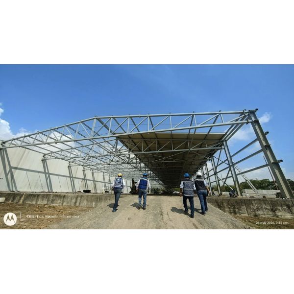 Steel Structure Warehouse Metal Frame Construction Designed to Maximize Storage Capacity and Ensure Structural Stability