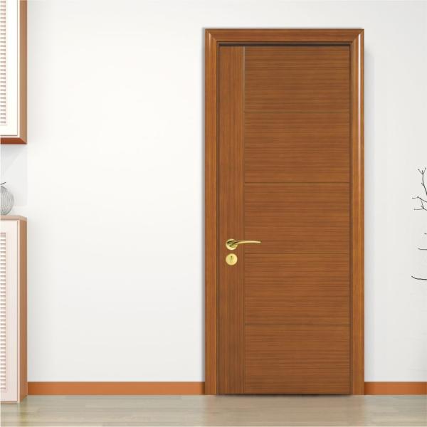 Eco Friendly Single Swing Solid Wood Flush Doors 2.1m For Hotel