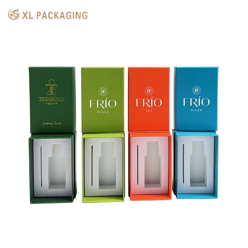 Luxury Lid And Base Custom Parfume Box Высококачественная золотая фольга в поверхности Мода Парфюмерная бумажная коробка с логотипом