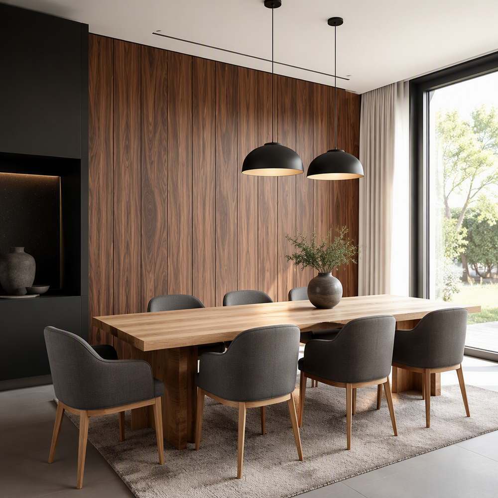 Wood Pattern SPC Wall Panels Waterproof Stone Plastic Composite Wall Panel