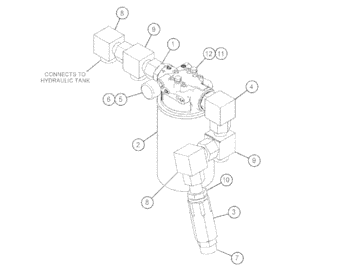 244-0397 2440397 желтых частей экскаватора гусеницы фильтра для масла 6 месяцев гарантии